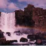 Oxarafoss, a waterfall in Þingvellir, Iceland